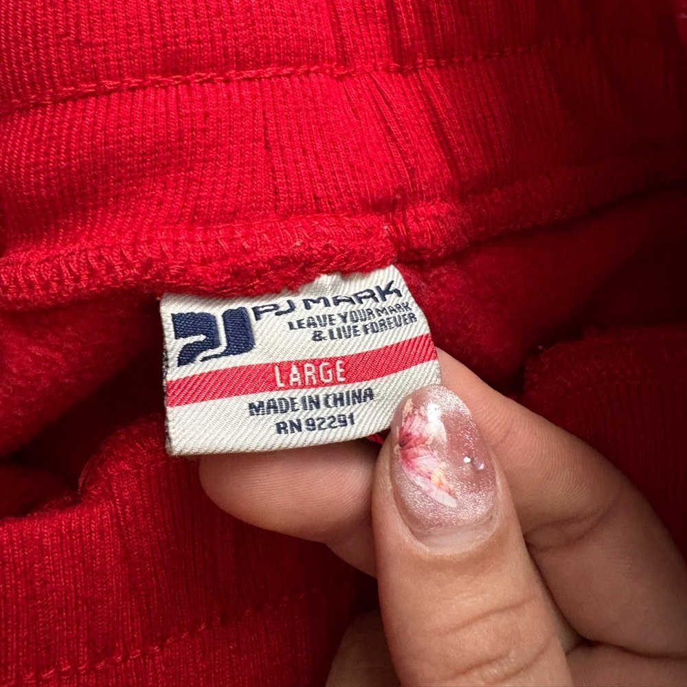 Men’s Red Jogger Pants - Picture 3 of 3